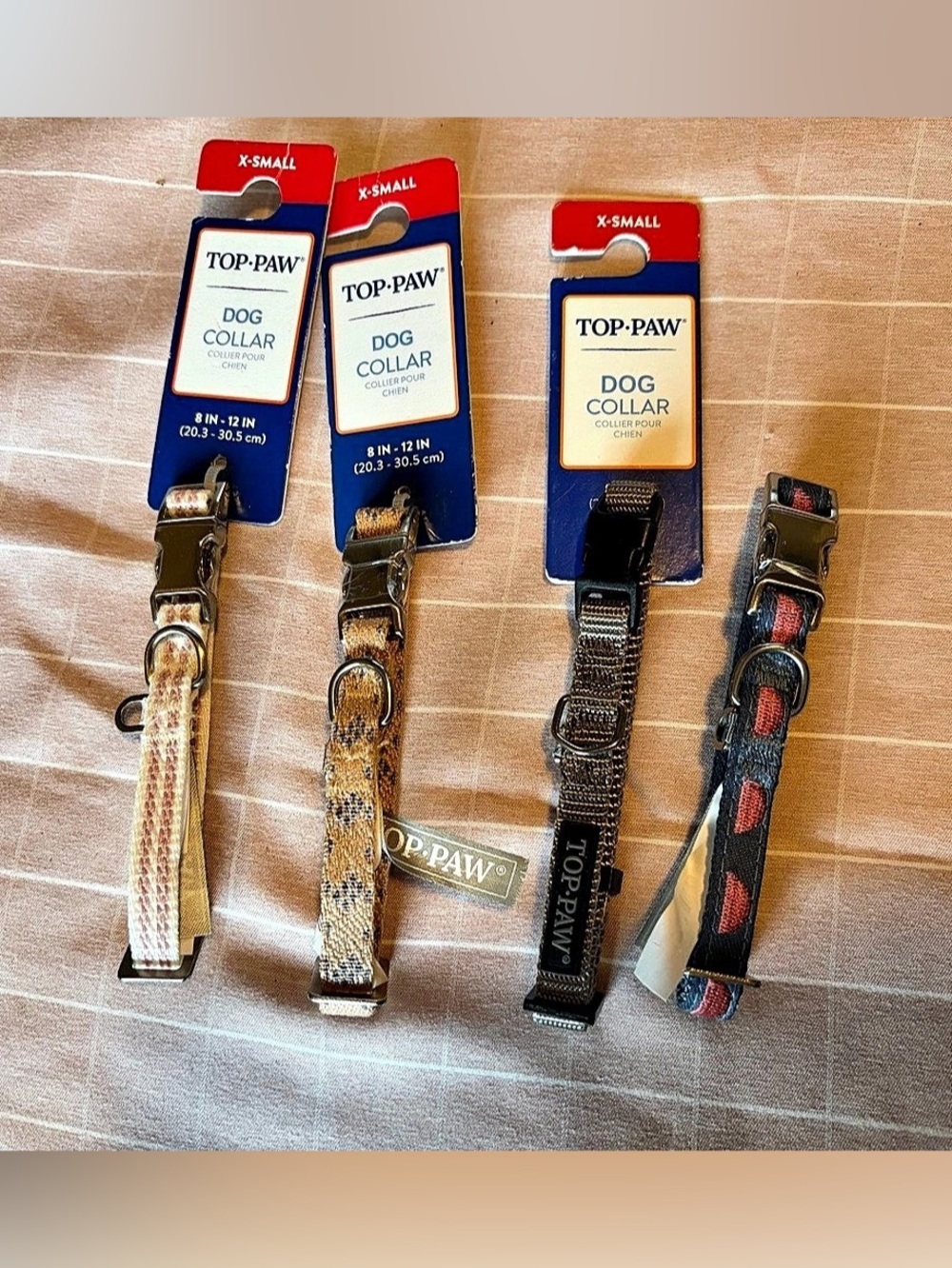Top Paw Signature Dog Collar X-Small Dog Collars Set of 4